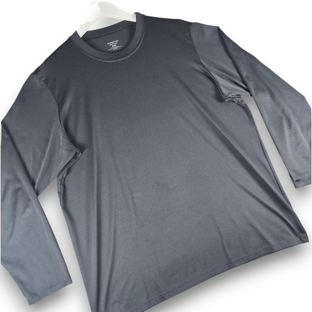 Patagonia Capilene Mens Large Black L/S Base Layer T Shirt Polyester USA Made